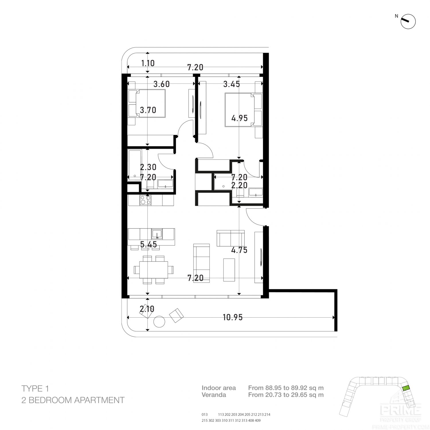 2 dormitorios Apartamento en Potamos tis Germasogeias, Germasogeia, Limassol, Chipre No. 25705