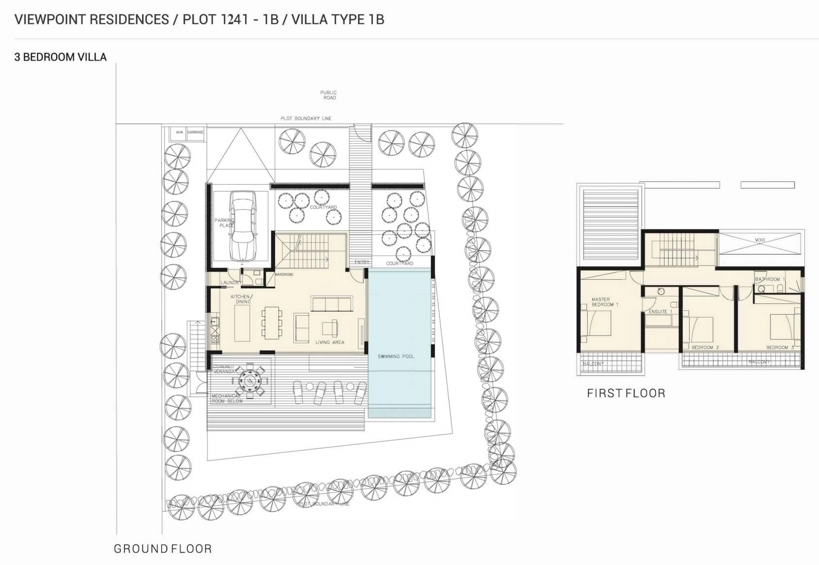 3 dormitorios Villa en Viewpoint Hills Pegeia, Paphos, Chipre No. 9147