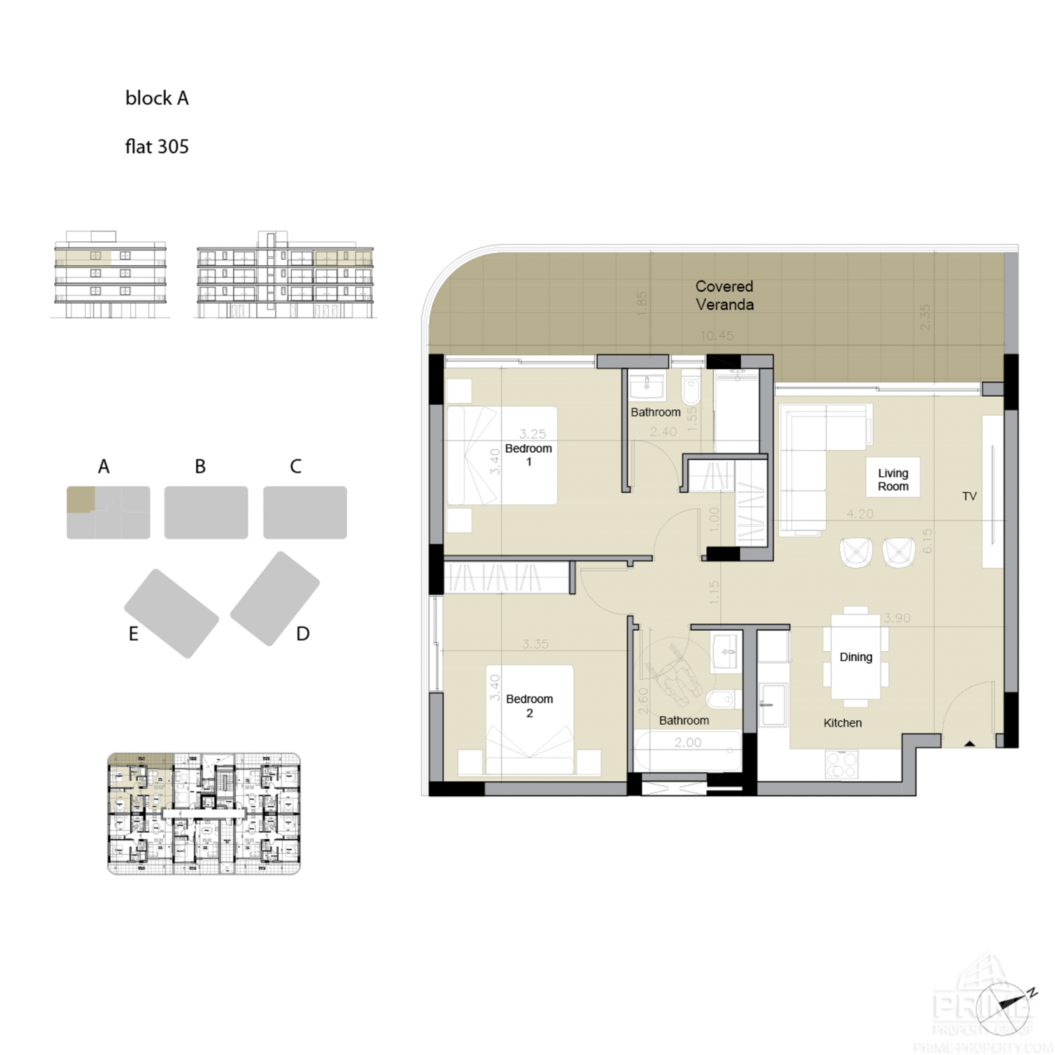 1 chambre Appartement à Asomatos, Limassol, Chypre No. 27372