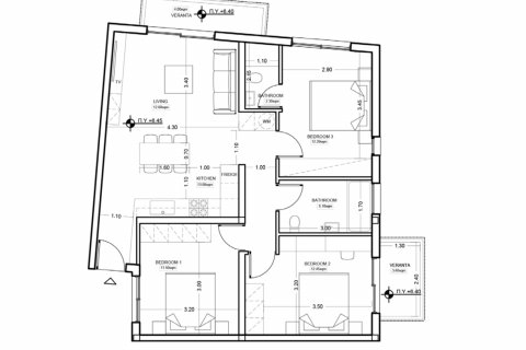 3 chambres Appartement à Pyla, Larnaka, Chypre No. 26473