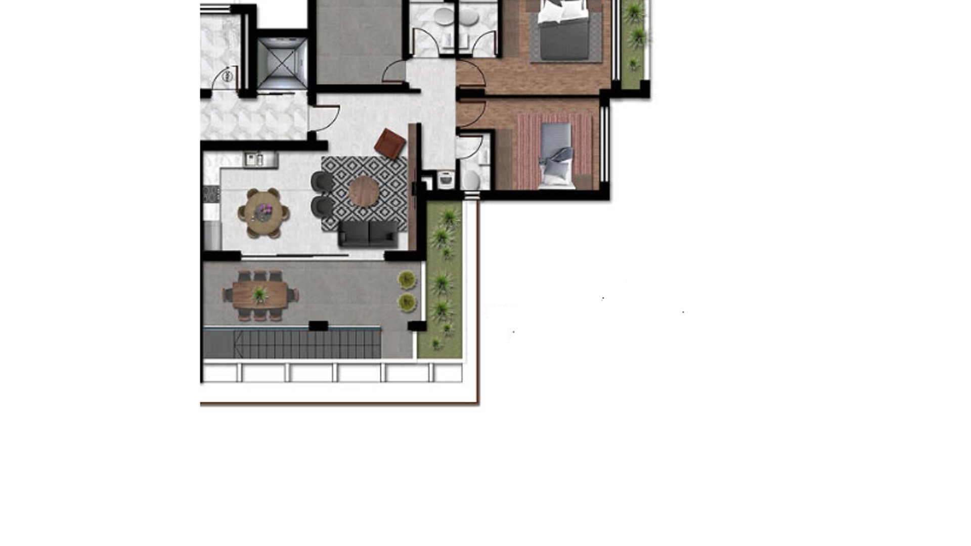 2 chambres Penthouse à Larnaca, Larnaka, Chypre No. 26342