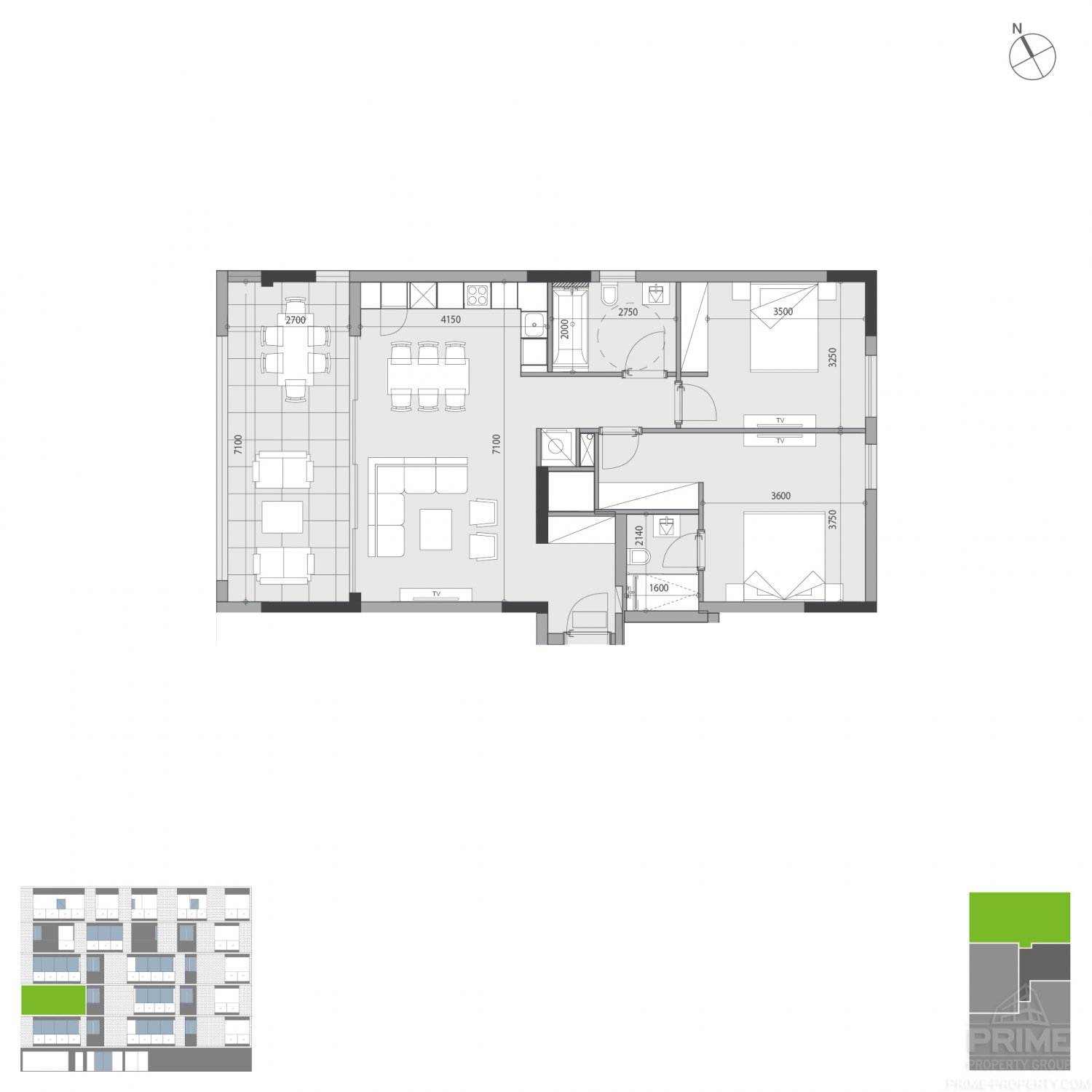 2 chambres Appartement à Potamos tis Germasogeias, Germasogeia, Limassol, Chypre No. 26340