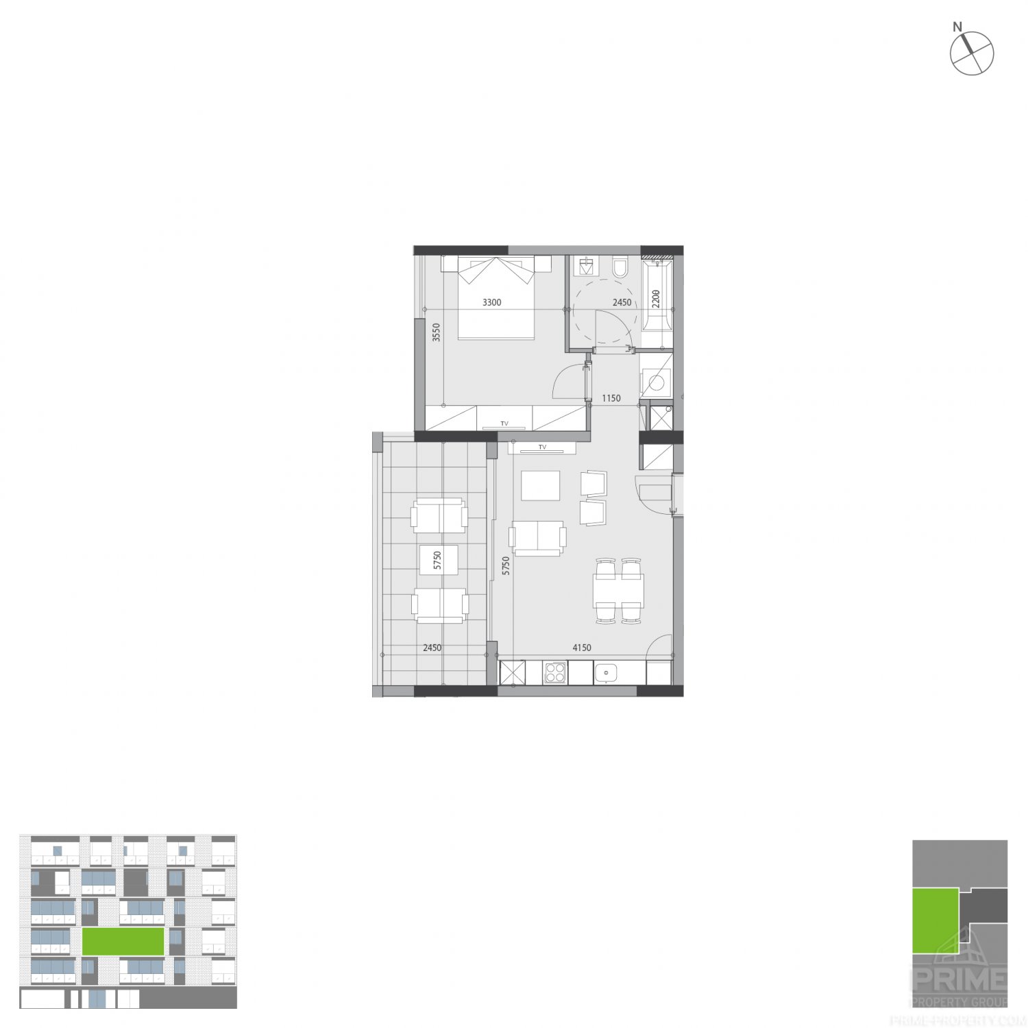 1 chambre Appartement à Potamos tis Germasogeias, Germasogeia, Limassol, Chypre No. 26339
