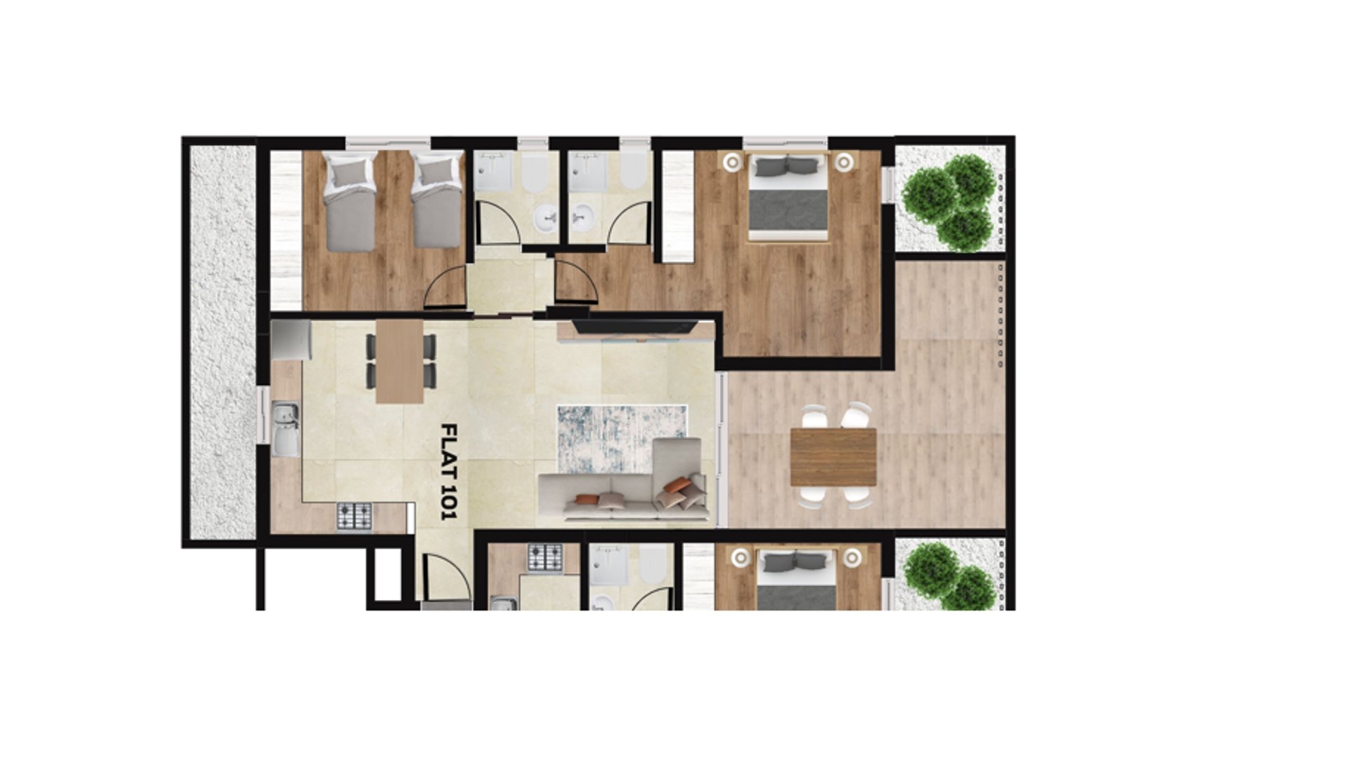2 chambres Appartement à Livadia, Larnaka, Chypre No. 26571