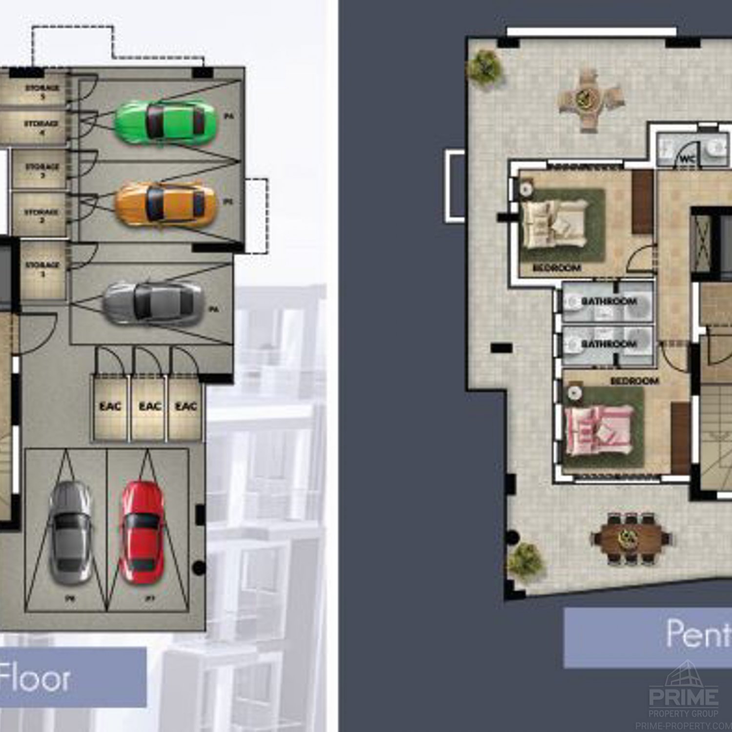 2 bedrooms Penthouse in Kato Polemidia, Limassol, Cyprus No. 26285