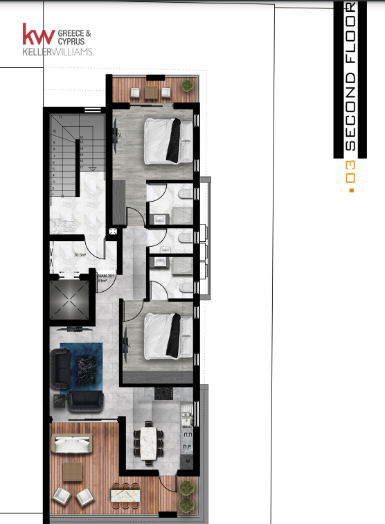 2 dormitorios Apartamento en Larnaca, Larnaka, Chipre No. 40600