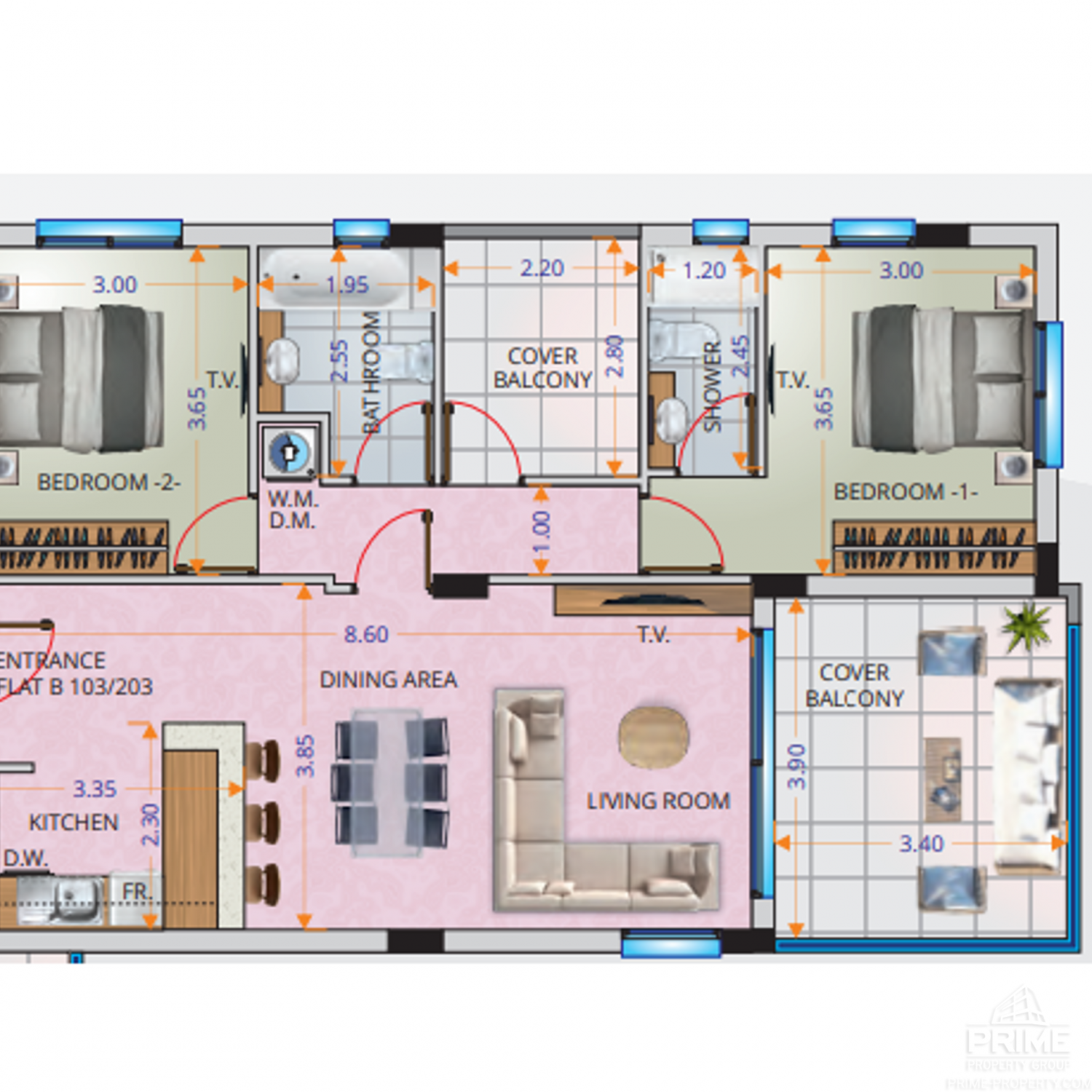 1 chambre Appartement à Aradippou, Larnaka, Chypre No. 26609