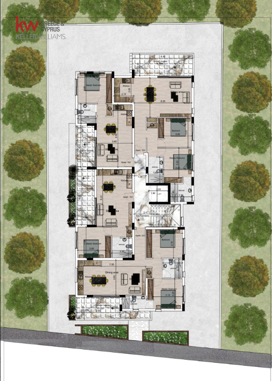 Квартира с 1 спальней в Кити, Ларнака, Кипр № 56864