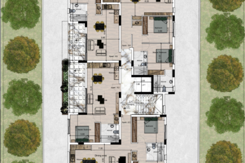 Квартира с 1 спальней в Кити, Ларнака, № 56864 9