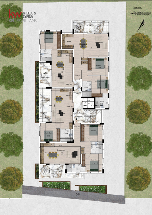 Квартира с 1 спальней в Кити, Ларнака, Кипр № 56864