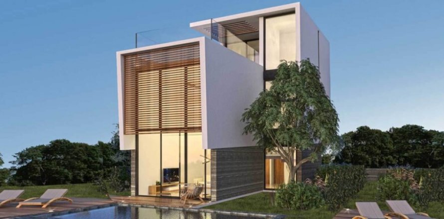 Вилла с 3 спальнями в Пафос,  № 38791