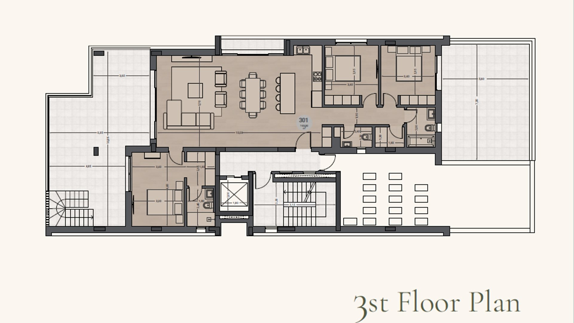 3 bedrooms Penthouse in Potamos tis Germasogeias, Germasogeia, Limassol, Cyprus No. 28822