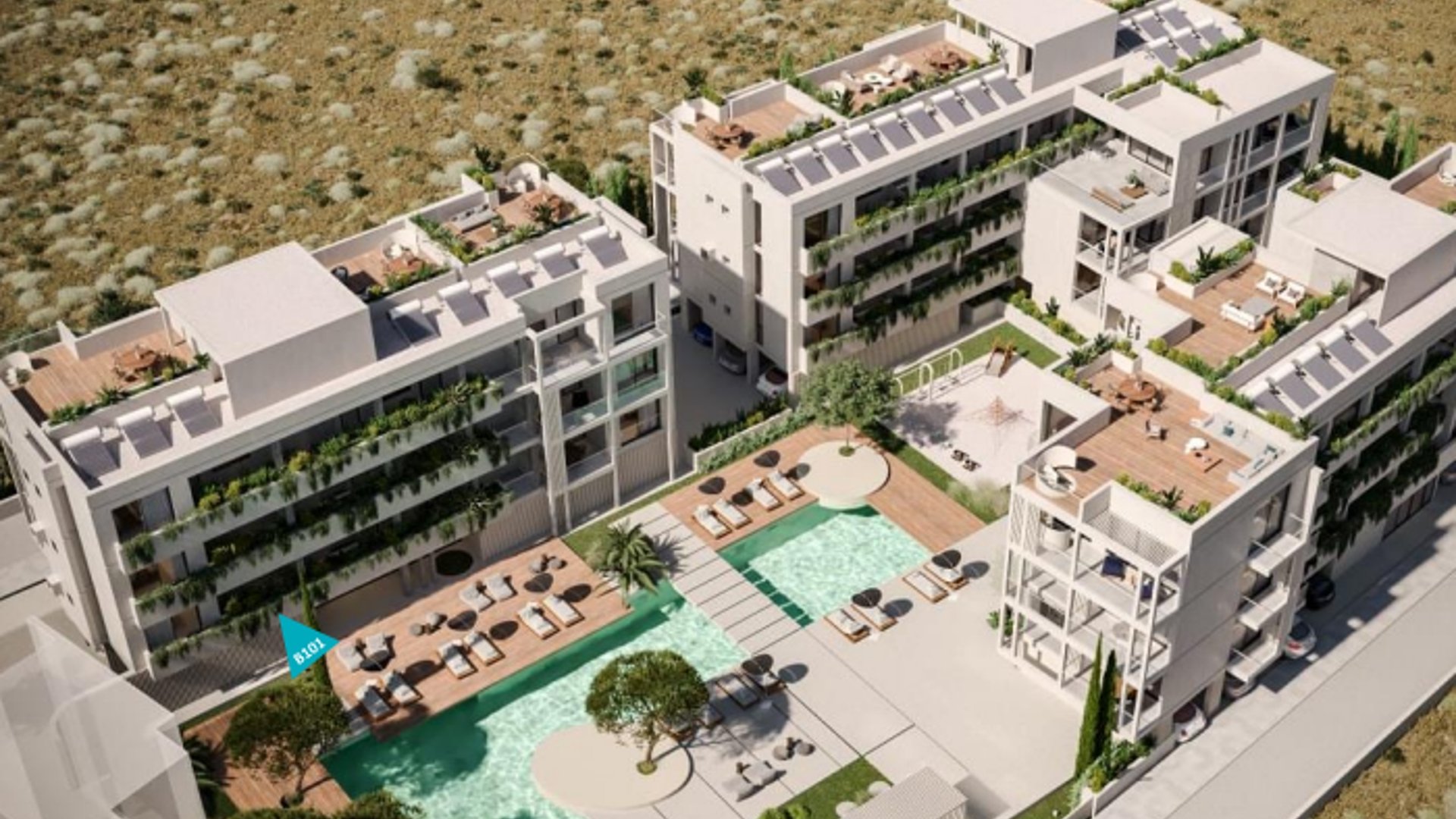 2 chambres Appartement à Paralimni, Ammochostos, Chypre No. 28323
