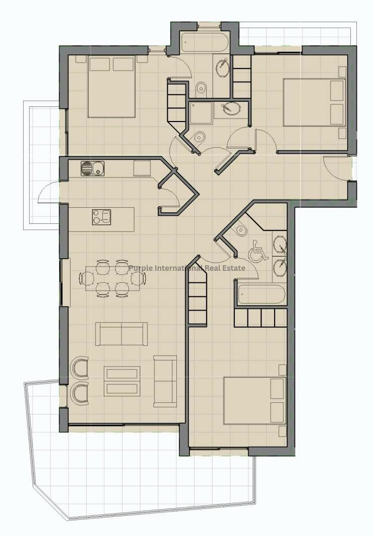 3 bedrooms Apartment in Chloraka, Paphos, Cyprus No. 8471