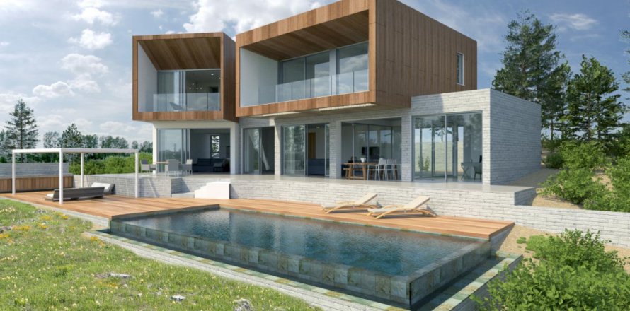 Вилла с 3 спальнями в Пафос, № 38378