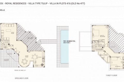 Villa floor plan «3BR-5», 3 bedrooms in Royal Residences