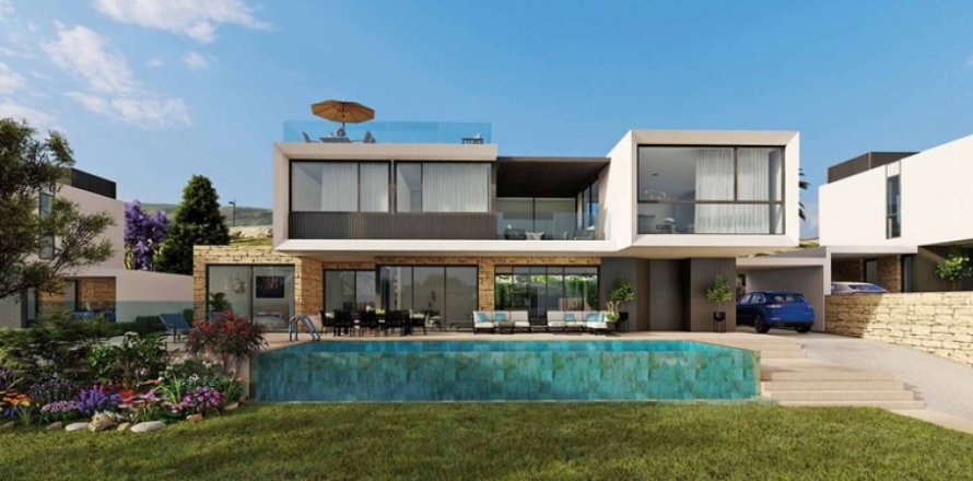 Вилла с 4 спальнями в Пафос,  № 38859