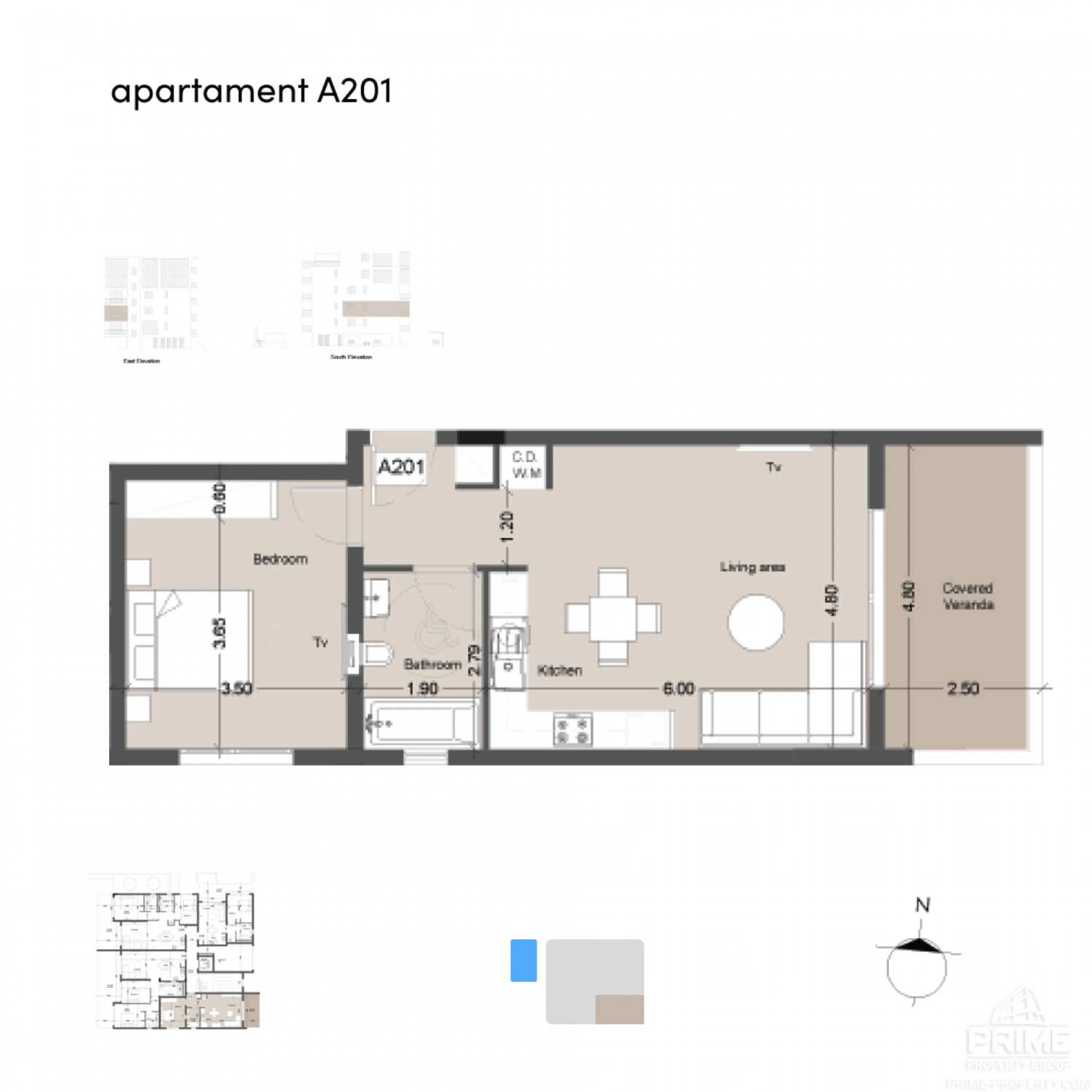 1 chambre Appartement à Potamos tis Germasogeias, Germasogeia, Limassol, Chypre No. 27042